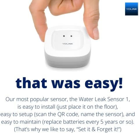 YoLink LoRa Smart Water Leak Protection System, Including 3/4" Commercial Grade Smart Motorized Stainless Steel Valve, (3) Water Leak Sensors, Hub: Up to 1/4-Mile Range, IFTTT, Alexa, Home Assistant - Image 4