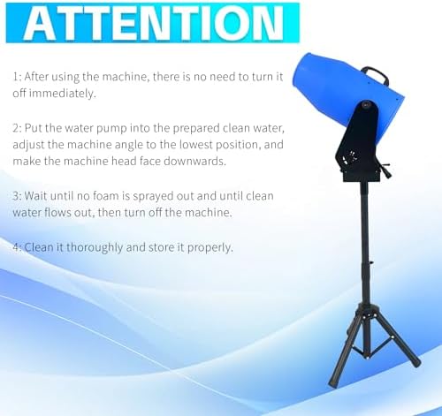 Foam Machine for Party with Fully Automatic Head Swing, Party Foam Machine with Adjustable Height, Foam Cannon for Garden, Pool, Indoor, Birthdays, Celebrations, and Backyard Events - Image 5