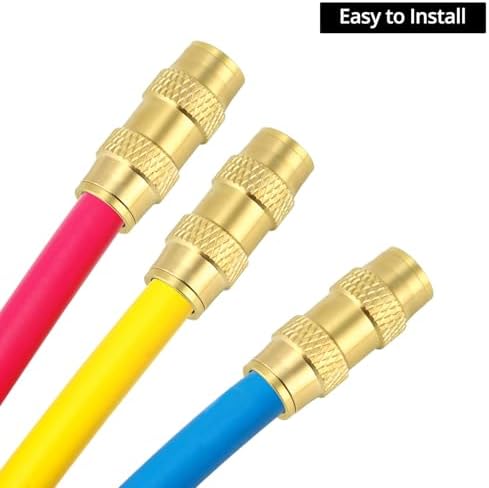 QWORK Push to Connect Fittings - 1/2" Tube & Air Hose, 10 Pack Quick Connect Pneumatic Fittings - Image 4