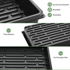 RooTrimmer 10 Pack Seed Starter Trays - Heavy Duty Plastic Flats, Fits 54 Cell Plug Tray, Seedling Tray for Carrying and Holding Plant Nursery Pot,Seed Germination & Plant Propagation (TD377) - Image 4
