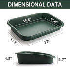 RooTrimmer 100 Pack 3inch Nursey Pots and 2 Pack Plant Trays Set, - Image 2