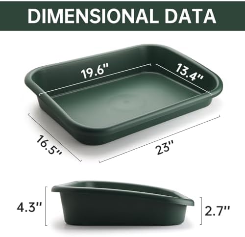 RooTrimmer 100 Pack 3inch Nursey Pots and 2 Pack Plant Trays Set, - Image 2