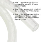 EASTRANS 3/8" ID x 100ft High Pressure Braided Tubing Clear Vinyl Hose - Image 3
