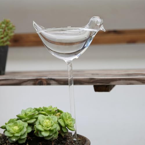 POPETPOP 4pcs Glass Self Watering Globes for Indoor Plants Creative Decorative Plant Waterer with Day Drip Irrigation Automatic Self-Watering Device for Home Garden and Travel - Image 7