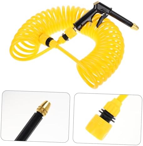 Luxshiny Expandable Garden Hose with Spray Nozzle 50ft Collapsible Marine Water Pipe Flexible Coiled Hose for Boat Wash - Image 7