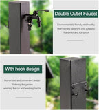 304 Stainless Steel Vertical Hose Stand with Faucet - Outdoor Antifreeze Water Dispenser Hydrant for Irrigation & Washing, 15x80cm (5.9x31.5in) - Durable, Weather-Resistant Design - Image 6