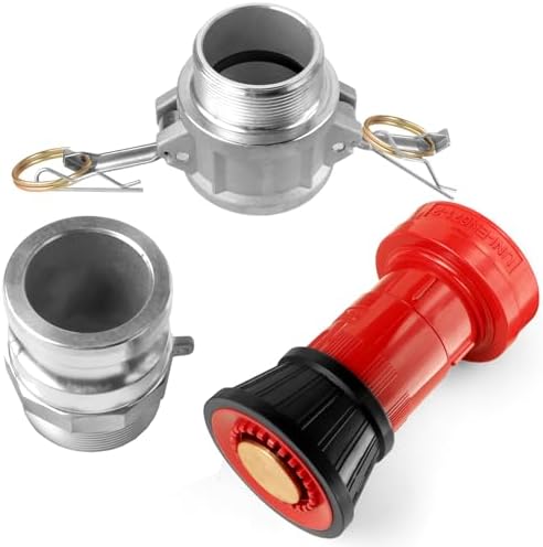 NOVINO Fire Hose Nozzle 1-1/2 inch NPSH Heavy-Duty 1.5" Fire Hose Nozzle - Image 4