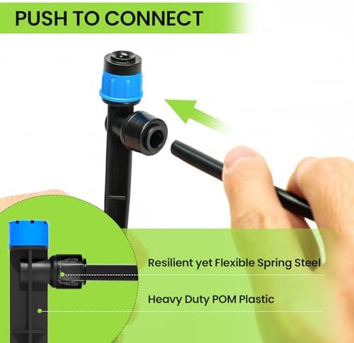 Bonviee Drip Irrigation System Kit for Garden Watering, 230FT Quick Connect - Image 4