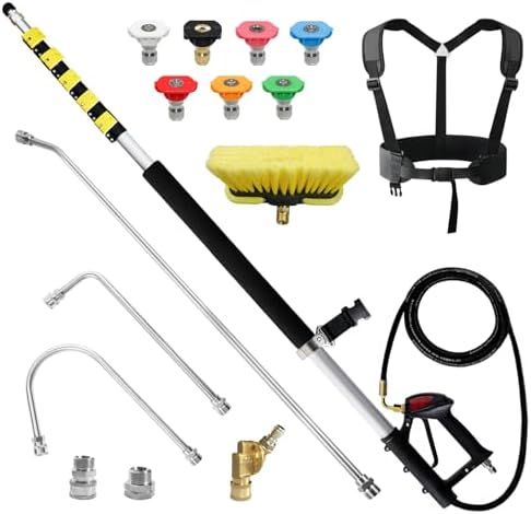 JANZ 25 FT Pressure Washer Telescoping Wand with Extension Wands by JANZDirect