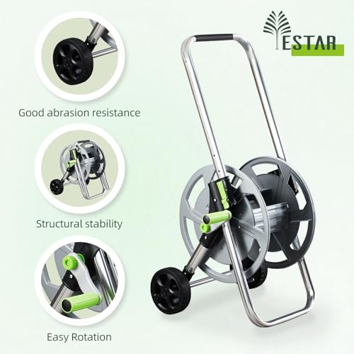 Garden Hose Reel Cart, Holds 75-150 Feet of 5/8" Hose - Image 6