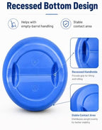 Plastic Drum with Lid and Metal Clamp Ring, Wide Mouth Water Storage Barrel - Image 4