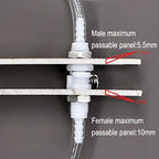 2Pcs 1/4" Plastic Panel Mounting Hose Barb Quick Connector Coupling - Image 7