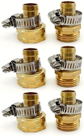 6pcs US Standard Garden Hose 5-Point Repair Connector by Unknown