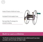 Yard Butler Wall Mounted Swivel Hose Reel, 90°, 75ft - Leakproof Hose Storage Solution - Durable Powder Coated Steel Construction - Rust Resistant Outdoor Watering Accessory - Tangle-Free Operation - Image 4