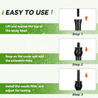 12-Pack 1.5" Pop-Up Sprinkler Riser Extension, No-Dig Stackable - Image 4