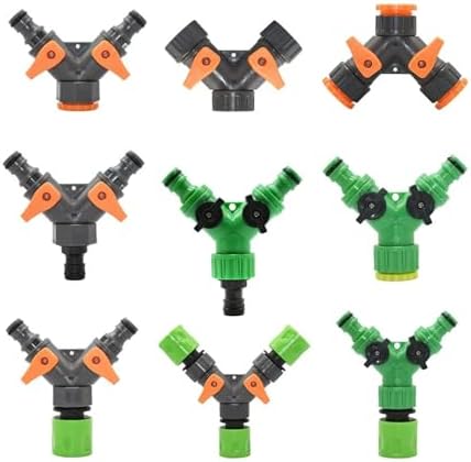 1/2 3/4 Thread 2-way Tap Hose Water Splitter Garden Tap Y Splitter Watering Fittings Adjustable Switch Joints(E) - Image 2