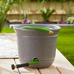 Suncast 2 Pack 300 Foot Heavy Duty 5 Gallon Decorative Plastic Hose Pot for Expandable and Lightweight Hoses, Ideal for Garden, Patio and Backyard Use - Image 4