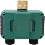 Irrigation Timer, 2 Outlet Smart Dual Zone Programmable IP55 Brass Inlet Child Lock with Rain Delay Sprinkler Controller for Garden and Yard Watering System - Image 4