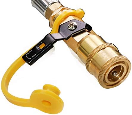 12 Ft Braided RV Propane Quick Connect Extension Hose 1/4 Inch Fittings - Image 3