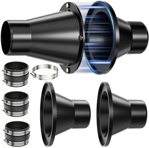 2-1/2" Magnetic Dust Collection Fittings, 7 Pack Dust Collector Kit for 2.5 Inch Shop Vac Hose One-to-Multi Quick Connect and Switch Dust Collection Hose System for Workshop Woodworking Shop Vacuum by HczystBs
