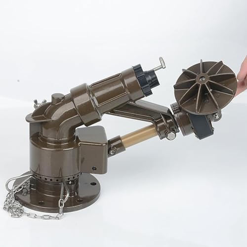 KEhtu Irrigation Spray Gun, 360° Automatic Rotating Sprinkler Gun with Nozzle Kit, Impact Mini Gun Sprinkler, Suitable for Corn and Wheat Farmland Garden Lawn Watering - Image 5