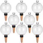 8 PCS Large Plant Self-Watering Globes, 16.9 oz Top Fill Plastic Water Orbs with Ceramic Spike Stake, Slow Release Watering Bulbs, Automatic Irrigation Insert for Home Garden Office - Image 4