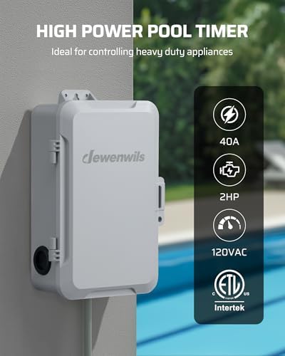 DEWENWILS 24-Hour Mechanical Timer Switch - 120VAC SPST, 2HP 40A - Image 2