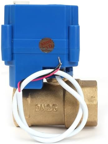 U.S. Solid 1 in Brass Motorized Ball Valve, Manual Override, Normally Open, Standard Port, 9-24V AC/DC, 2-Wire Auto Return, NPT - Image 6