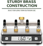 4-Way Garden Hose Splitter, Heavy-Duty Brass, 3/4" GHT, Black - Image 7