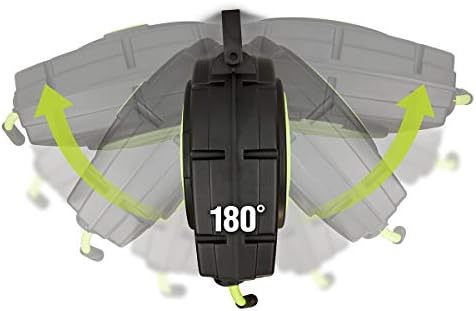 Flexzilla Retractable Enclosed Plastic Air Hose Reel, 3/8 in. x 50 ft., Heavy Duty, Lightweight, Hybrid, ZillaGreen - L8250FZ - Image 4
