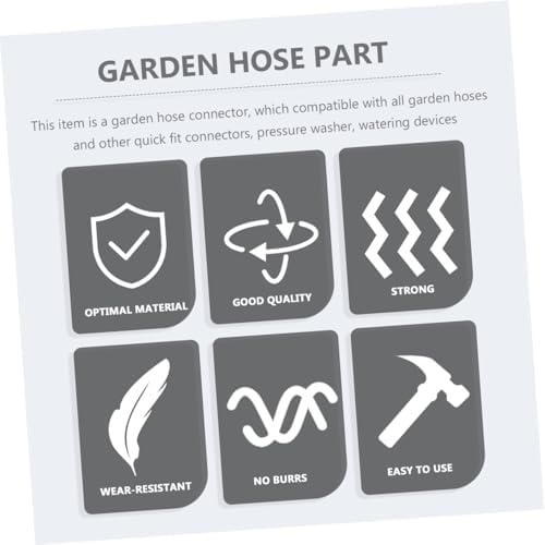 Homoyoyo 3 Sets Garden Hose Connector Repair Kit, Aluminium Alloy - Image 4