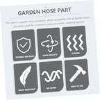 Homoyoyo 3 Sets Garden Hose Connector Repair Kit, Aluminium Alloy - Image 4