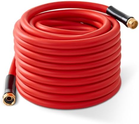 Garden Hose 75ft x 3/4” Hot/Cold Water Hose, -50°F to 190°F, Red by BLENDLITETools