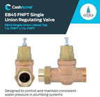 Cash Acme EB45 Pressure Regulating Valve, Single Union, 1 Inch NPT Female x NPT Female, Metal Top, 60 PSI, PVA20M-SUTH-60 - Image 2