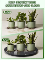 Kalolary 2 Pack Plant Saucer for Potted Plant 25 Inch Plant Pot Saucers - Image 5