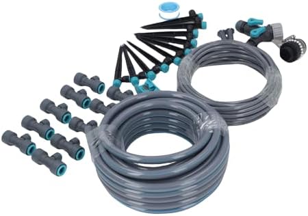 Aramox Drip Irrigation Kit Micro Irrigation System Garden Watering System with 32.8ft Hose Adjustable Nozzles for Lawn Garden Greenhouse Landscaping - Image 5