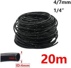 Garden supplies 4/7mm 8/11mm 9/12mm Hose Garden Watering 1/4 3/8" Flexible PVC Hose Micro Drip Irrigation Tubing Lawn Plants Greenhouse Pipe Sprinkler hose(1I4 x 20m) - Image 2