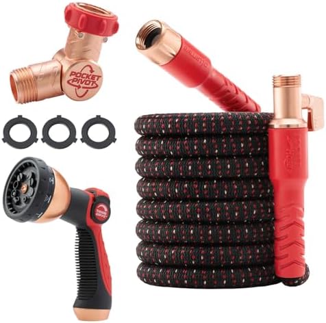Pocket Hose Ballistic 50 FT Expandable Garden Hose, No-Kink, As Seen on TV by PocketHose