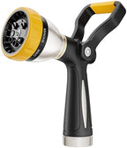 FANHAO Fireman Style Garden Hose Nozzle Heavy Duty Metal, 8 Spray Patterns by FANHAO