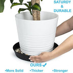 5 Inch (4 Inch Base) Plant Saucer, Black, Case of 100 - Image 6