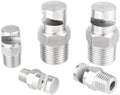 Wide Angle Fan Nozzle 1/8, 1/4, 3/8, 1/2, 3/4 High Pressure Cleaning Nozzle Flood Jet Flat Fan Nozzle 304 Stainless Steel Cleaning Nozzle 1/2 Wide Angle Fan Nozzle （Hole Diameter 6.5mm） 5pcs by Unknown