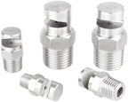 Wide Angle Fan Nozzle 1/8, 1/4, 3/8, 1/2, 3/4 High Pressure Cleaning Nozzle Flood Jet Flat Fan Nozzle 304 Stainless Steel Cleaning Nozzle 3/4 Wide Angle Fan Nozzle （Hole Diameter 11.5mm） 5pcs by Unknown