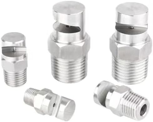 Wide Angle Fan Nozzle 1/8, 1/4, 3/8, 1/2, 3/4 High Pressure Cleaning Nozzle Flood Jet Flat Fan Nozzle 304 Stainless Steel Cleaning Nozzle 3/4 Wide Angle Fan Nozzle （Hole Diameter 8.4mm） 2pcs by Unknown
