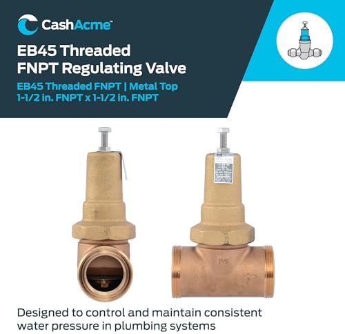 Cash Acme EB45 Pressure Regulating Valve, 1-1/2 Inch NPT Threaded, Metal Top, 60 PSI, PVA41M-DTH-60 - Image 2
