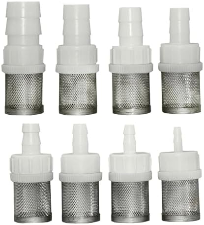 Pressure Washer, Stainless Steel Hose Barb Filter 5 Pcs 6-19mm Pump Drip Irrigation Industrial Fuel Gas(B) by HEAGER
