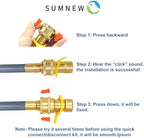 36 Feet 1/2-Inch ID Natural Gas Hose with Quick Connect Fitting for weber, charbroi, Grill, Pizza Oven, Patio Heater and More NG Appliance, Propane to Natural Gas Conversion Kit - CSA Certified - Image 5