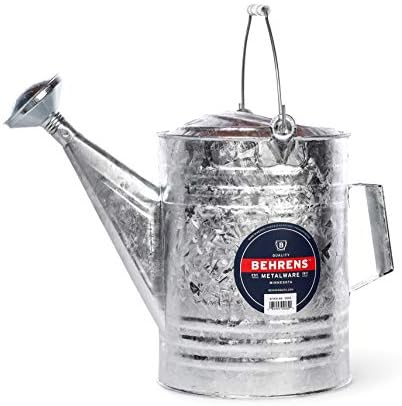 Behrens 212W 0717 212 3-Gallon Steel Watering Can, Silver by Behrens