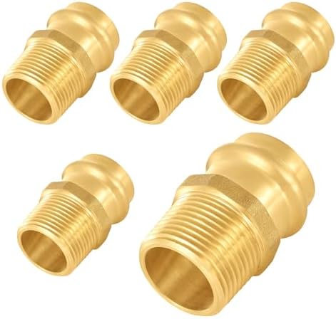 5-Pack Niikappu 1" Copper Press X 1" Male NPT Adapter by Unknown