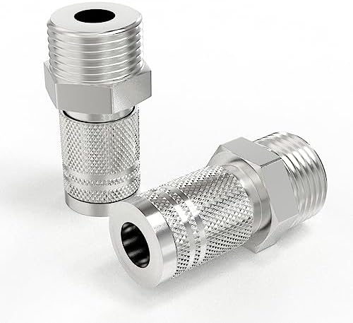 GASHER 10PCS 3/4-Inch Male Industrial Coupler,1/4 Basic Flow Quick Connect Air Coupler - Image 4