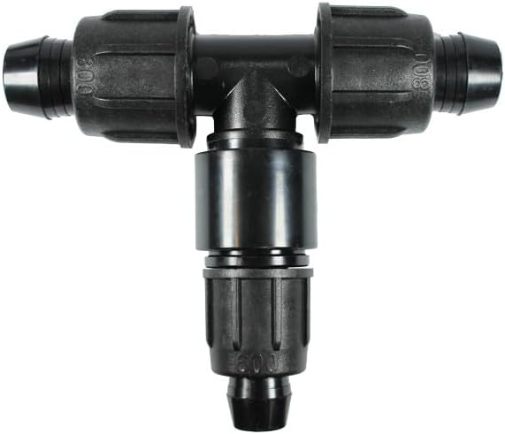 25 Pack 3/4" x 3/4" x 1/2" Easy Loc Reducing Tee – Drip Irrigation Fitting – Reusable Lock-Ring Fitting for 3/4” Poly Tubing – Leak-Proof & Tool-Free | A1-HT886 - Image 2